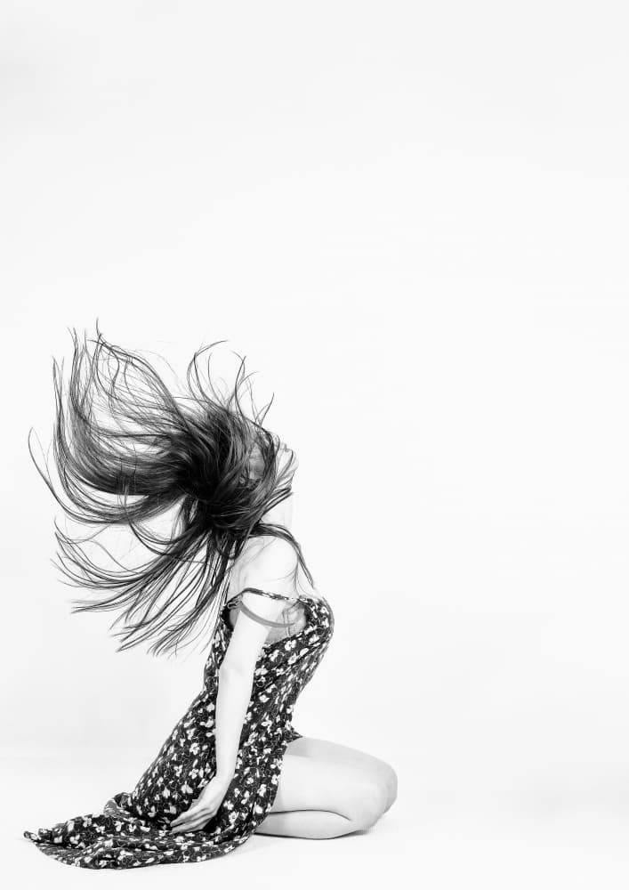 Graceful Hair Flow by YASUTOSHI HONJO — canvas wall art