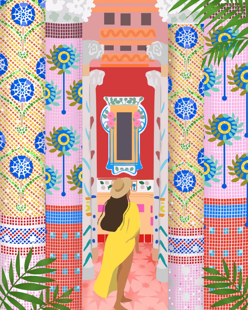 Barcelona Architecture by Petra Lizde — canvas wall art