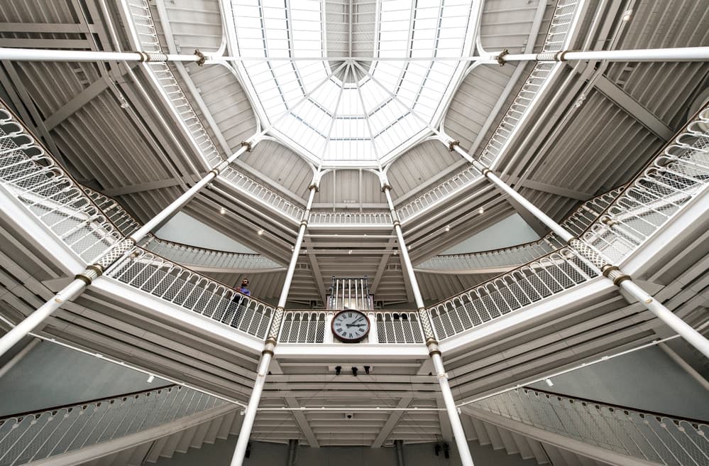 Soaring Museum Interior by Gerard Jonkman — canvas wall art