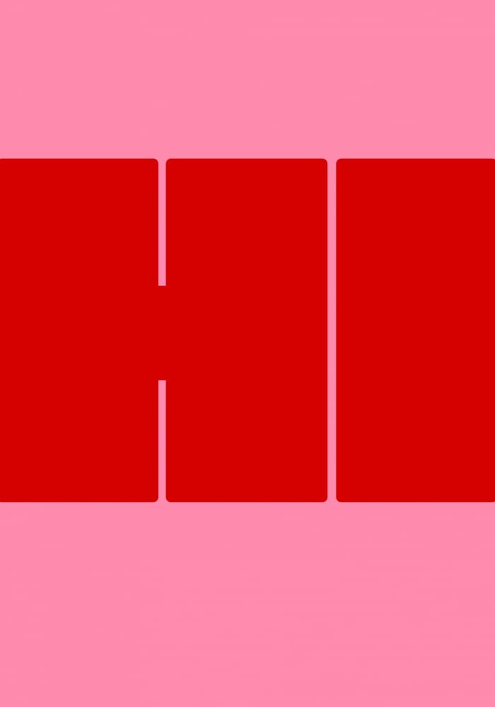 Bold Red Shapes by Athene Fritsch — canvas wall art