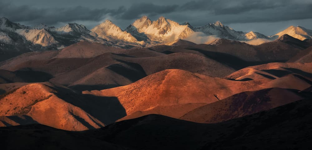 Sunlit Mountain Layers by Selions(陈磊) — canvas wall art