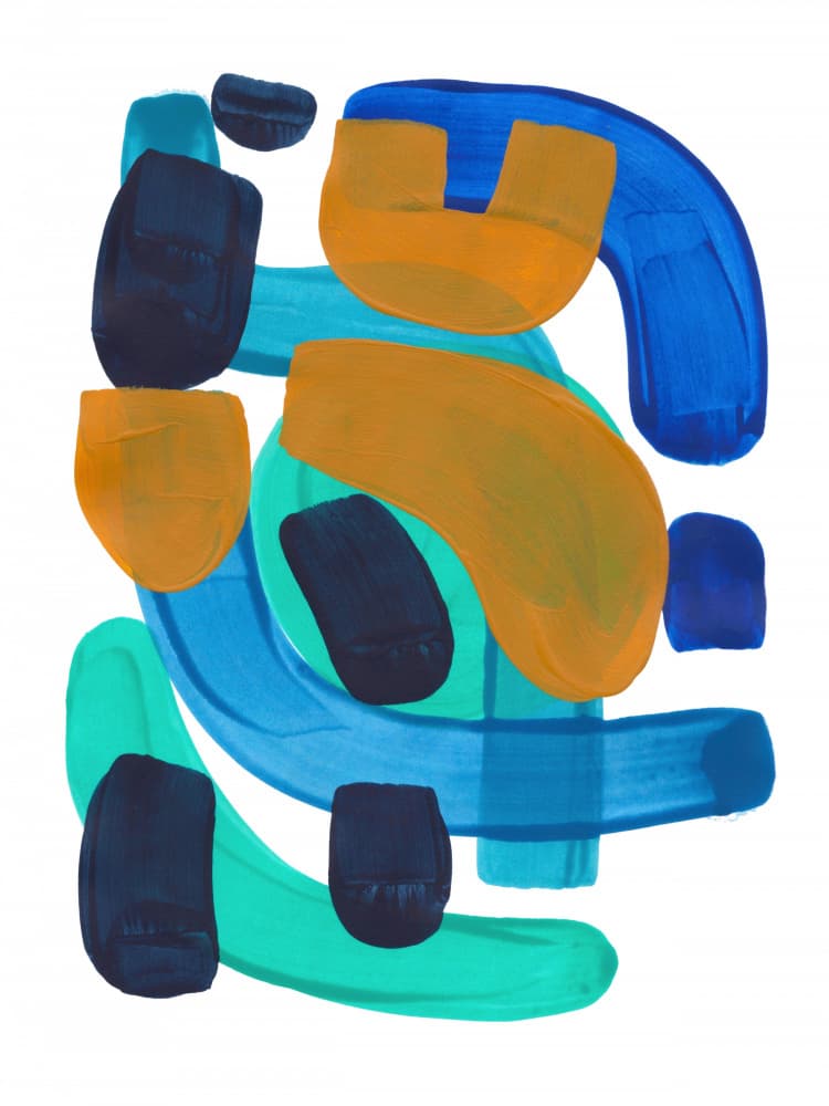 Modern Color Flow by Ejaaz Haniff — canvas wall art