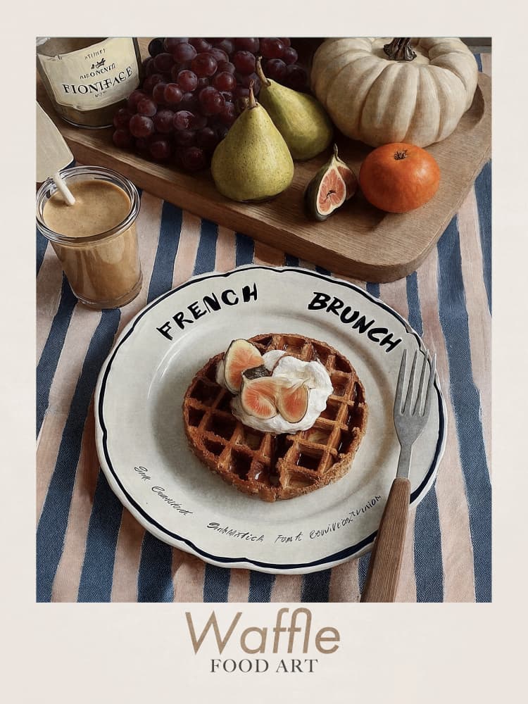 Waffles by Emel Tunaboylu — canvas wall art