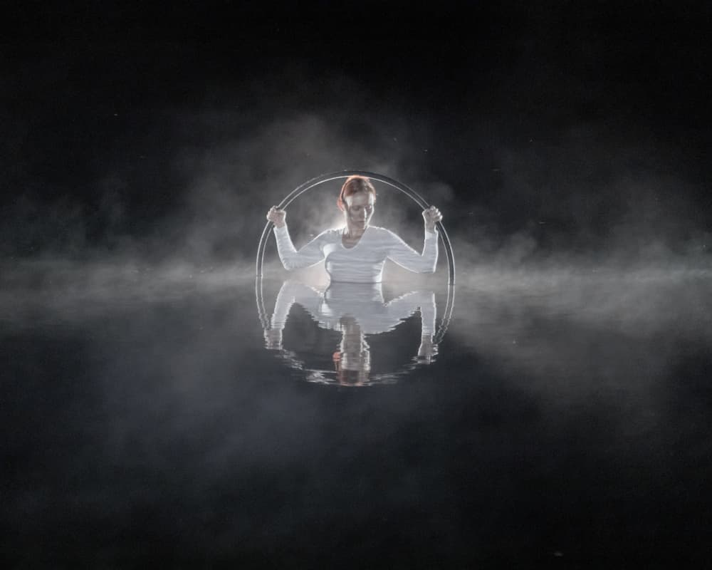 Misty Water Performance by Leszek Paradowski — canvas wall art