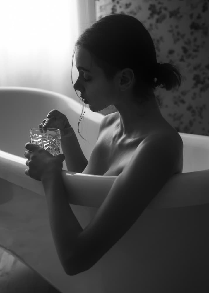 Relaxing Bath Reflection by Paolo Lazzarotti — canvas wall art
