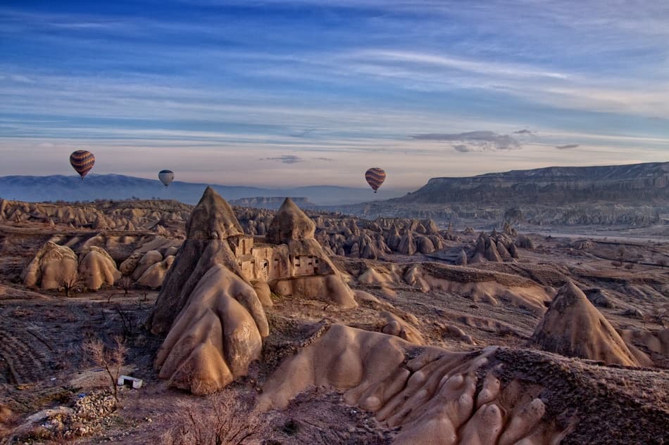 Sunrise Hot Air Balloons by Alain Mazalrey — canvas wall art
