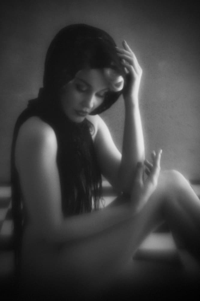 Serene Nude Woman by Mel Brackstone — canvas wall art
