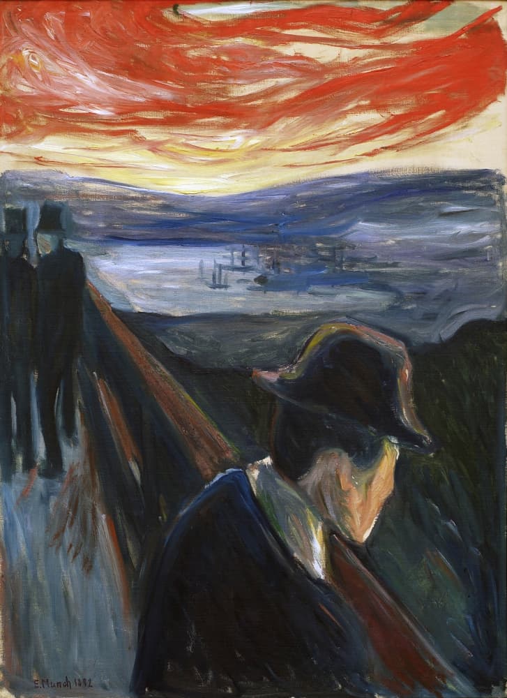 Despair by Edvard Munch — canvas wall art
