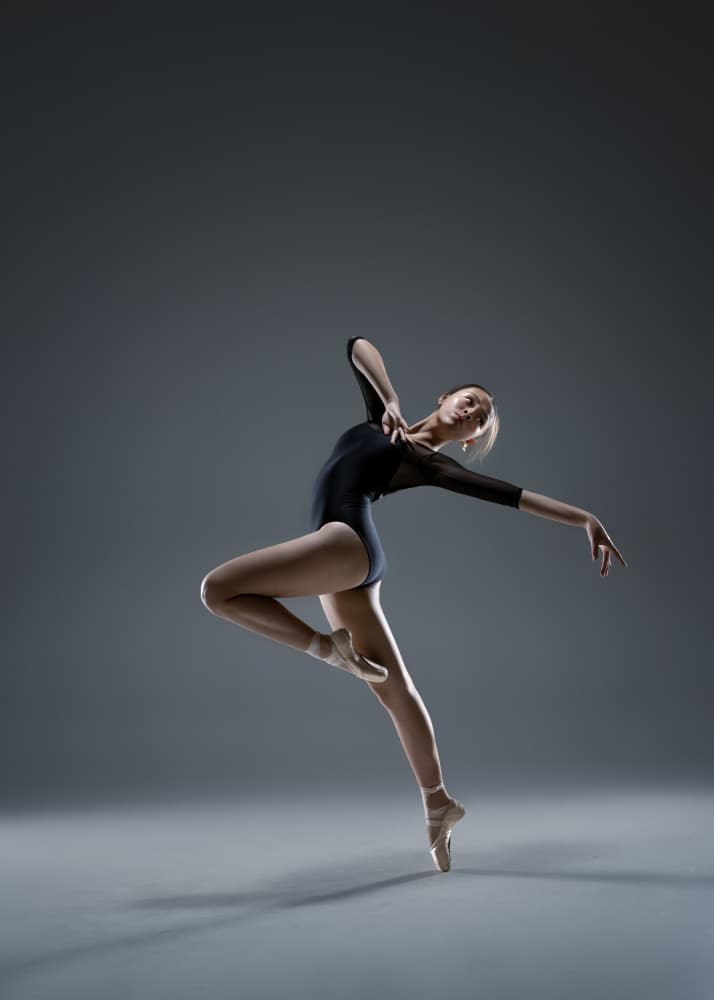 Graceful Ballet Pose by Rob Li — canvas wall art