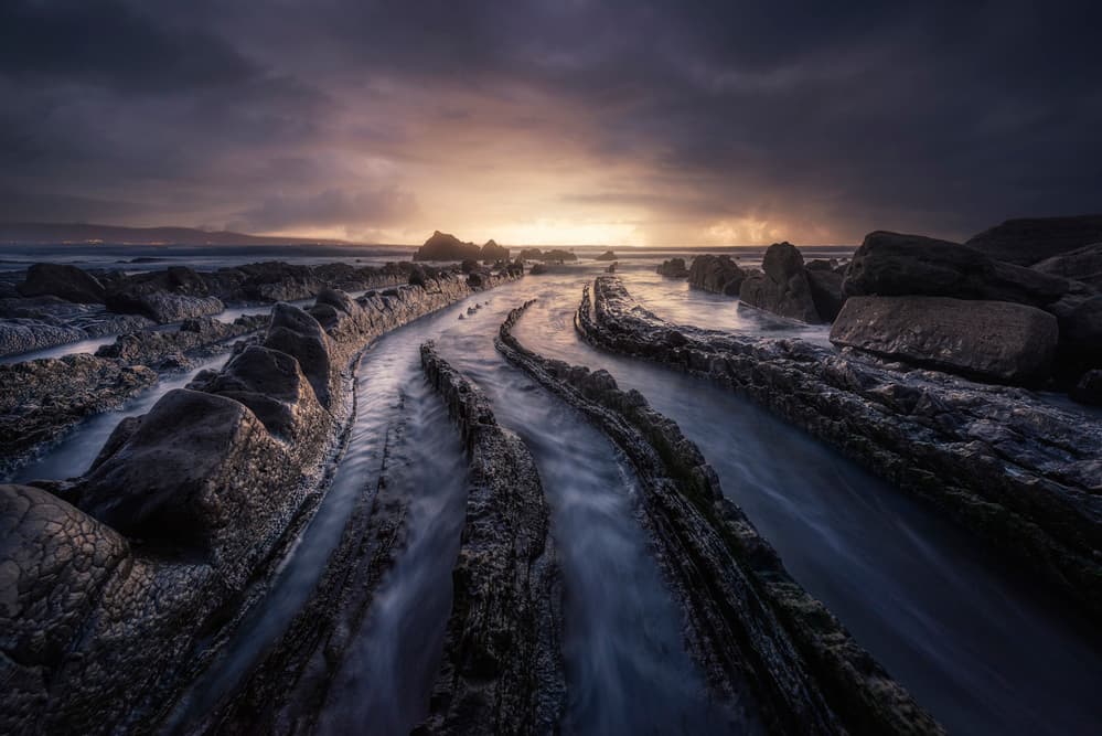 Twilight Rock Formations by Jorge Ruiz Dueso — canvas wall art