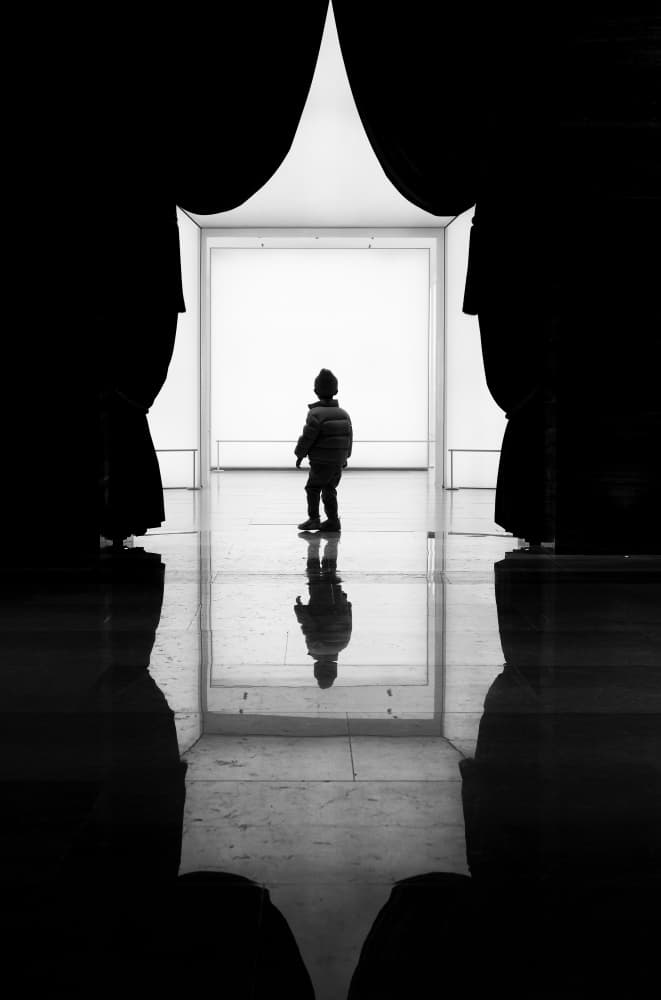 Boy in Bright Gallery by Bong Goo Kang — canvas wall art