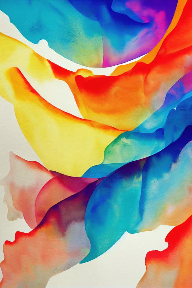 Vibrant Color Flow by Mauro — canvas wall art