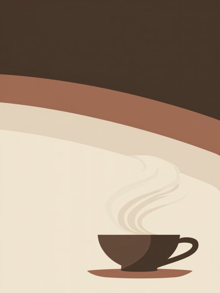 Steaming Coffee Cup by Imaginative — canvas wall art