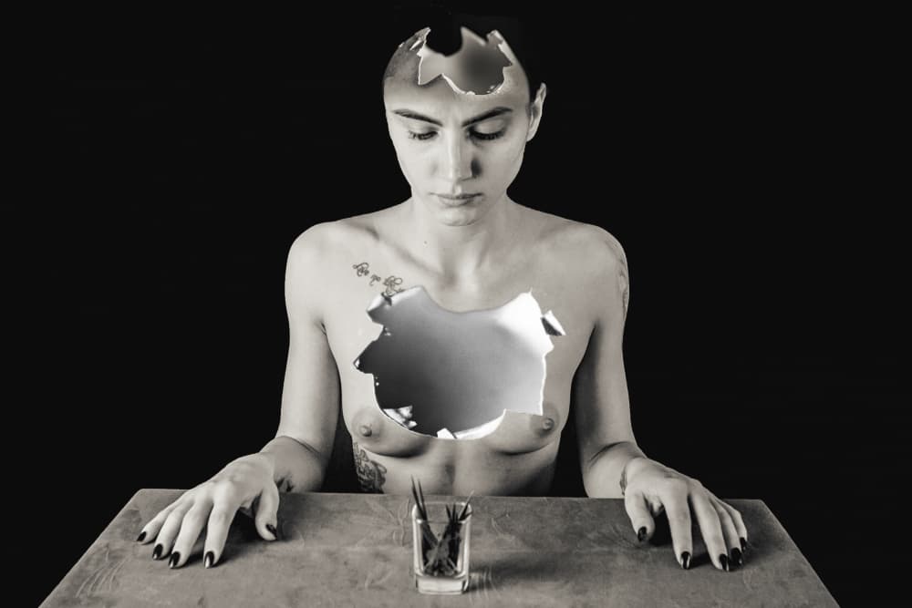 Shattered Self Reflection by Bogdan Bouşcă — canvas wall art