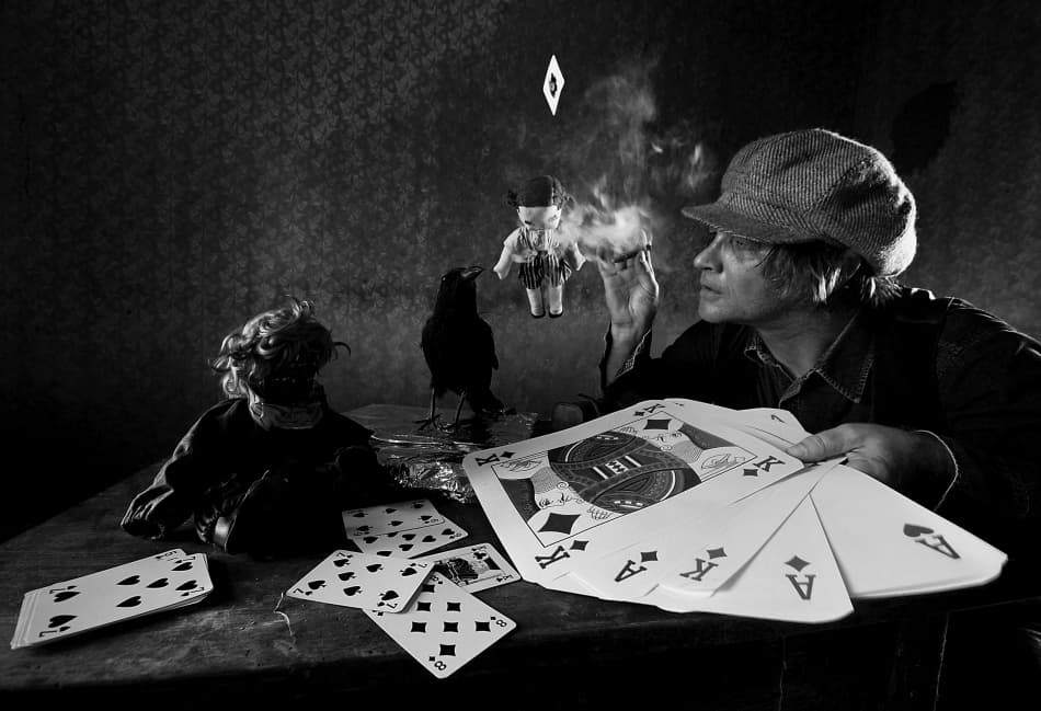 The Gambler's Hand by mario grobenski - psychodaddy — canvas wall art