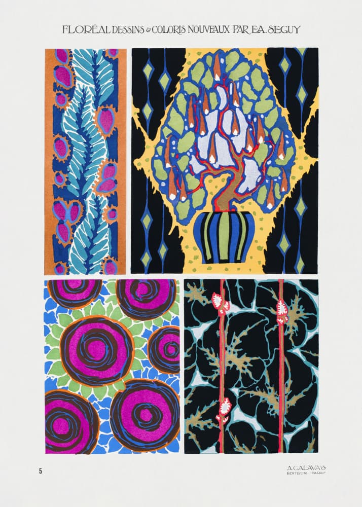 Pattern 05 by Emile Alain Seguy — canvas wall art