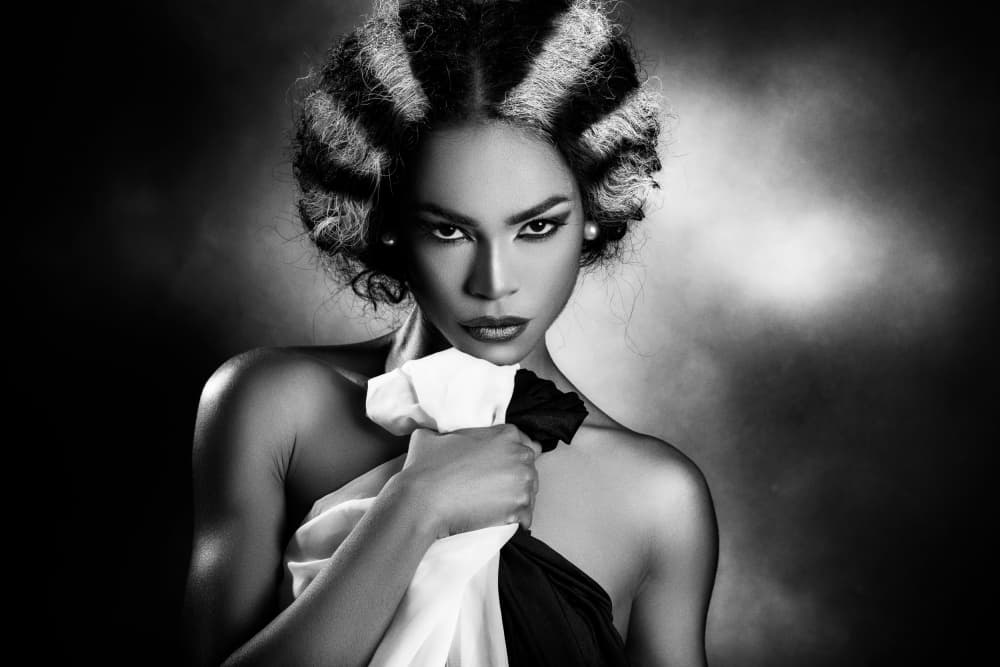 Striking Woman's Portrait by Peppe Tambè — canvas wall art