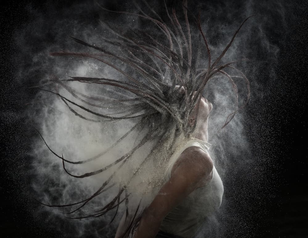 Dreadlocks Powder Motion by Ronen Rosenblatt — canvas wall art
