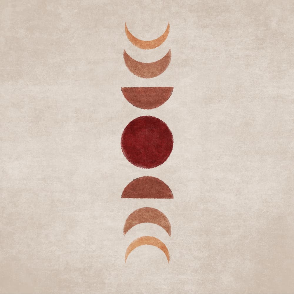 Lunar Phases by Emel Tunaboylu — canvas wall art