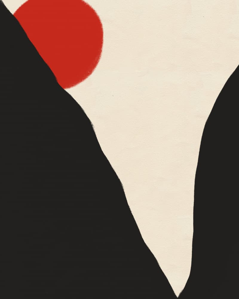 Red Sun Black Mountains by Deepthi s — canvas wall art