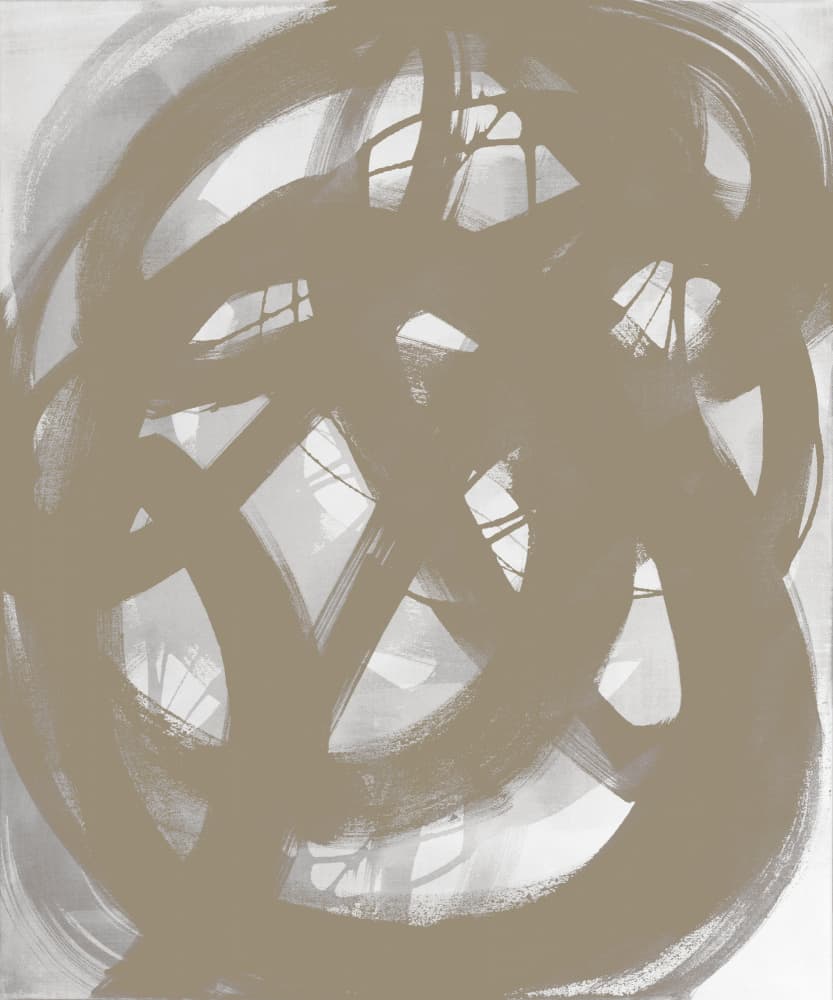 Beige Tangle by Mareike Böhmer — canvas wall art