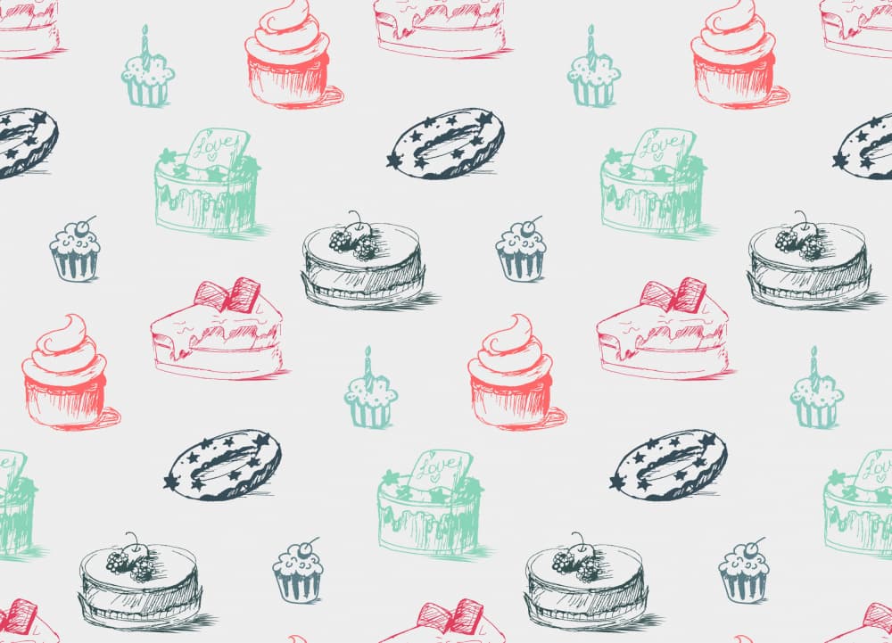 Sweet Treats Pattern by Marika Barsrsind — canvas wall art