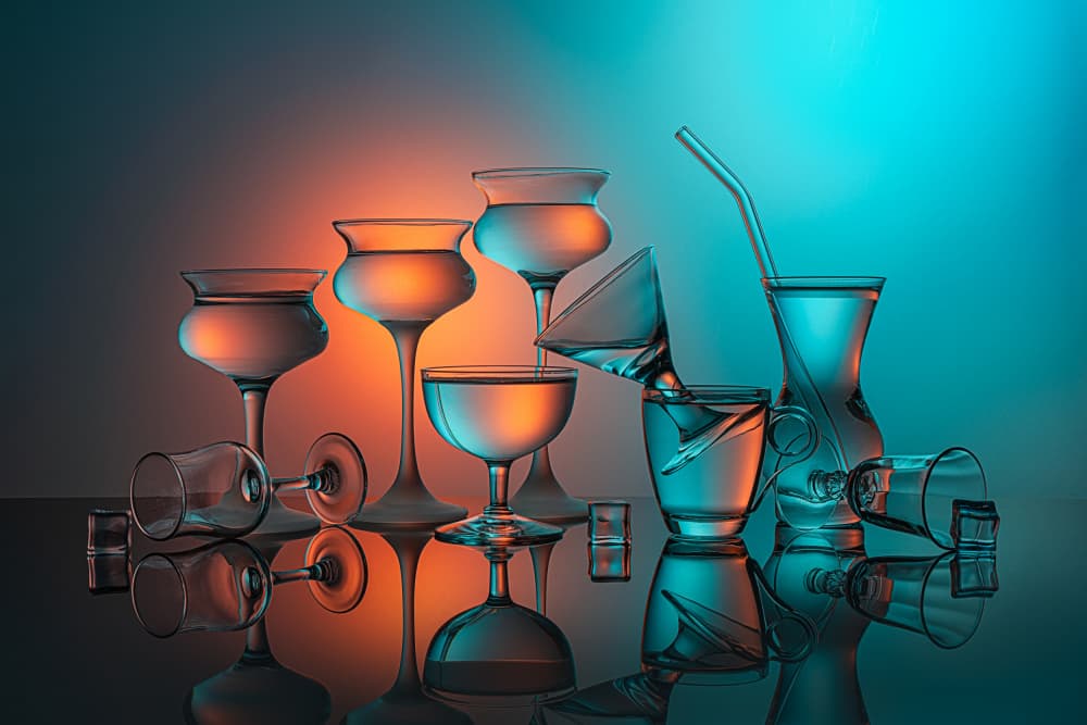 Vibrant Glass Reflections by Lydia Jacobs — canvas wall art