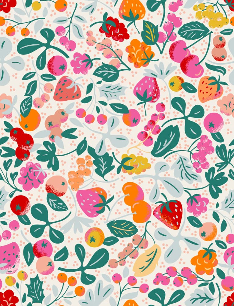 Sweet Berry Garden by Annick — canvas wall art