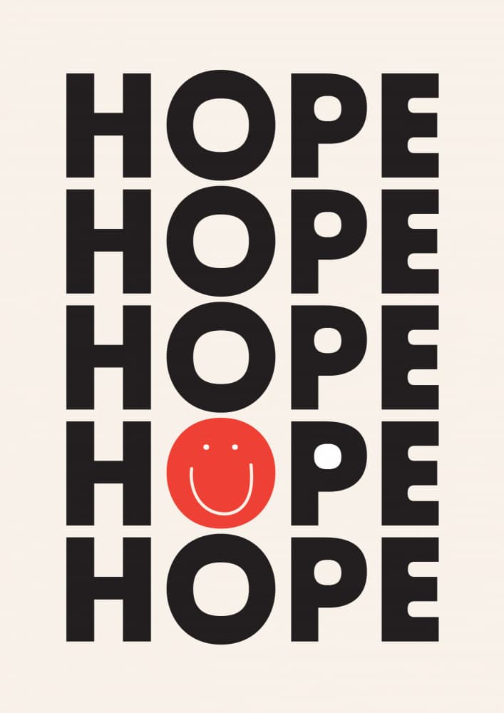 Hope With A Smile by Frankie Kerr-Dineen — canvas wall art