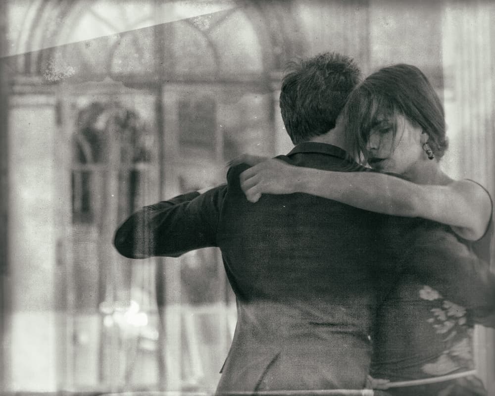 Passionate Tango Embrace by Michelle Degryse — canvas wall art