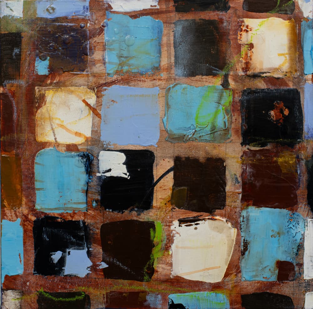 Textured Color Blocks by Deb Chaney — canvas wall art