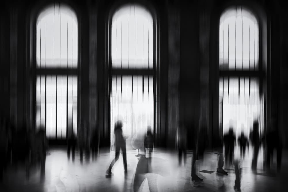 Urban Motion Grand Hall by Ina Tänzer — canvas wall art