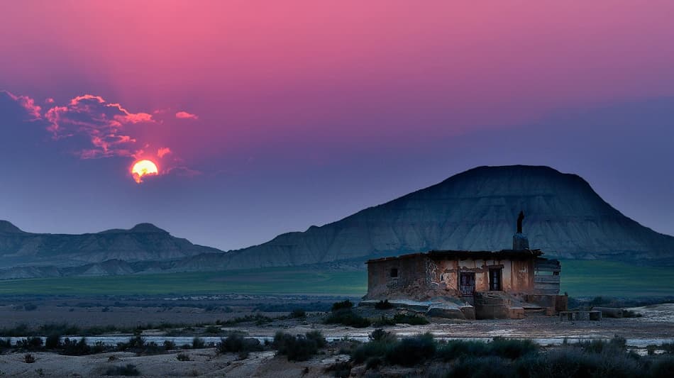 Abandoned Desert Sunset by Izidor Gasperlin — canvas wall art