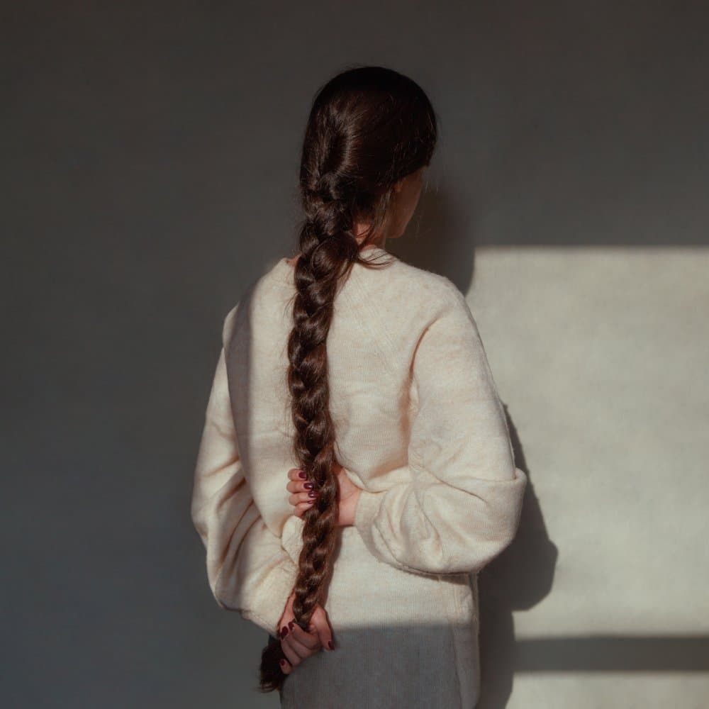 Serene Braided Back by Morteza Yousefi — canvas wall art