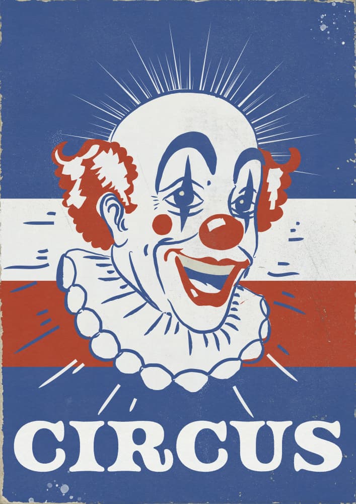Vintage Circus Clown