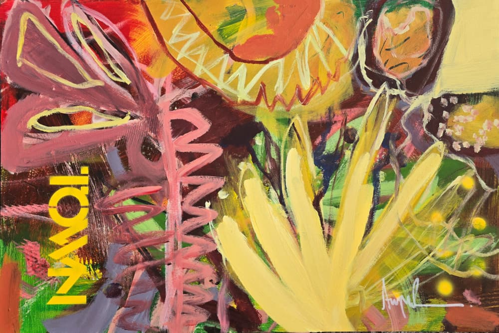Colorful Abstract Expression by Angela Maritz — canvas wall art