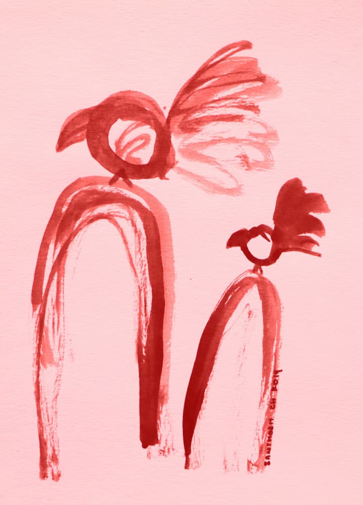 People Drawing 41 by Santhosh ch — canvas wall art