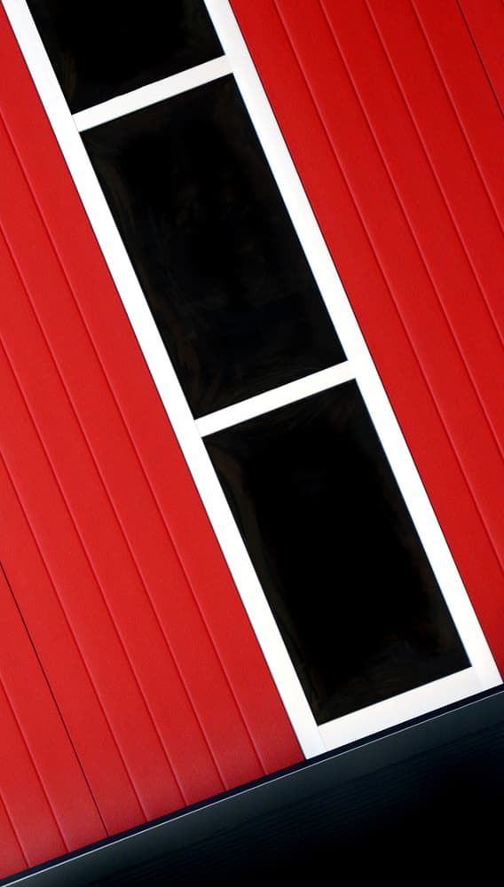 Red Diagonal Forms by Hans-Wolfgang Hawerkamp — canvas wall art
