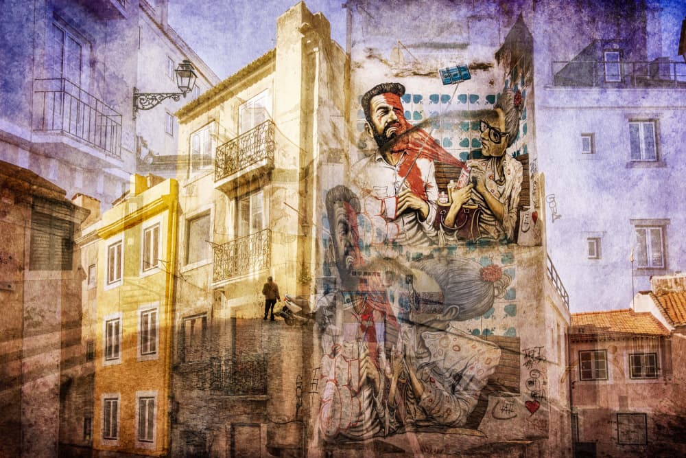 Vibrant Urban Street Art by Vitor Martins — canvas wall art