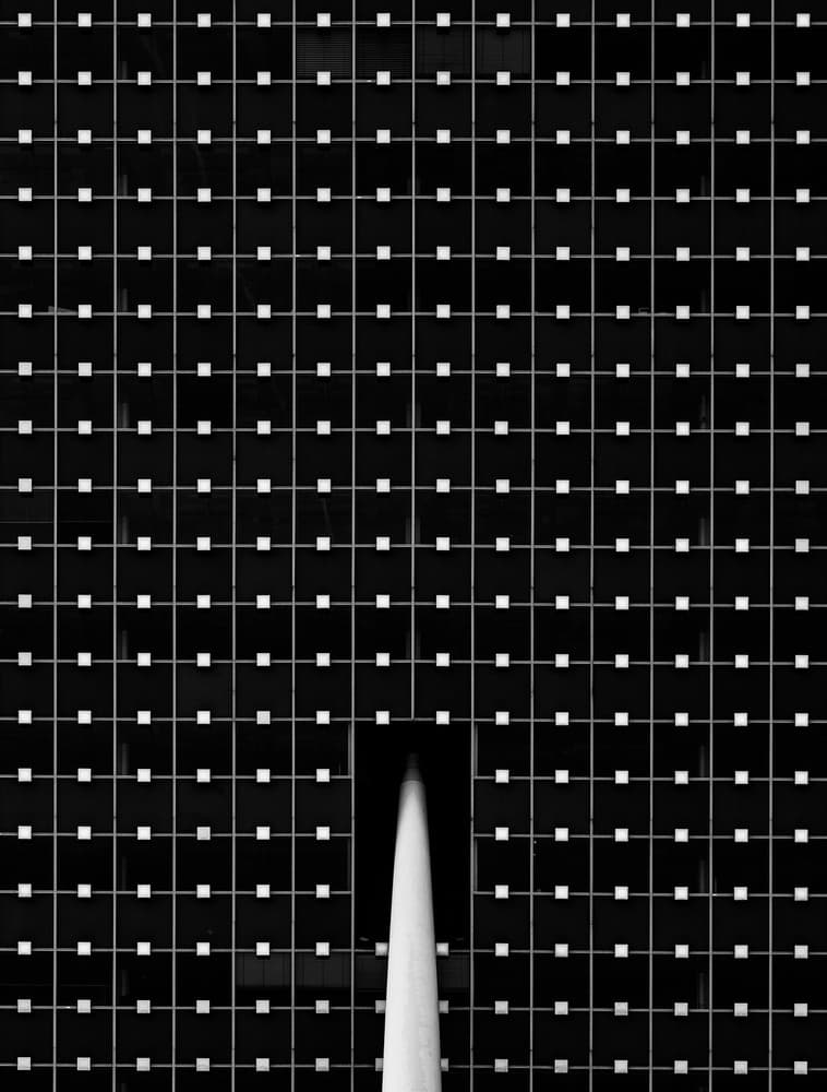 Minimalist Grid Form by Carlos Costa — canvas wall art