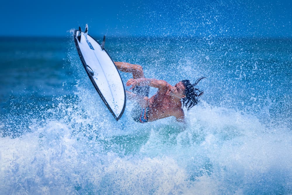 Dynamic Surfer Wave by Dennis Zhang — canvas wall art