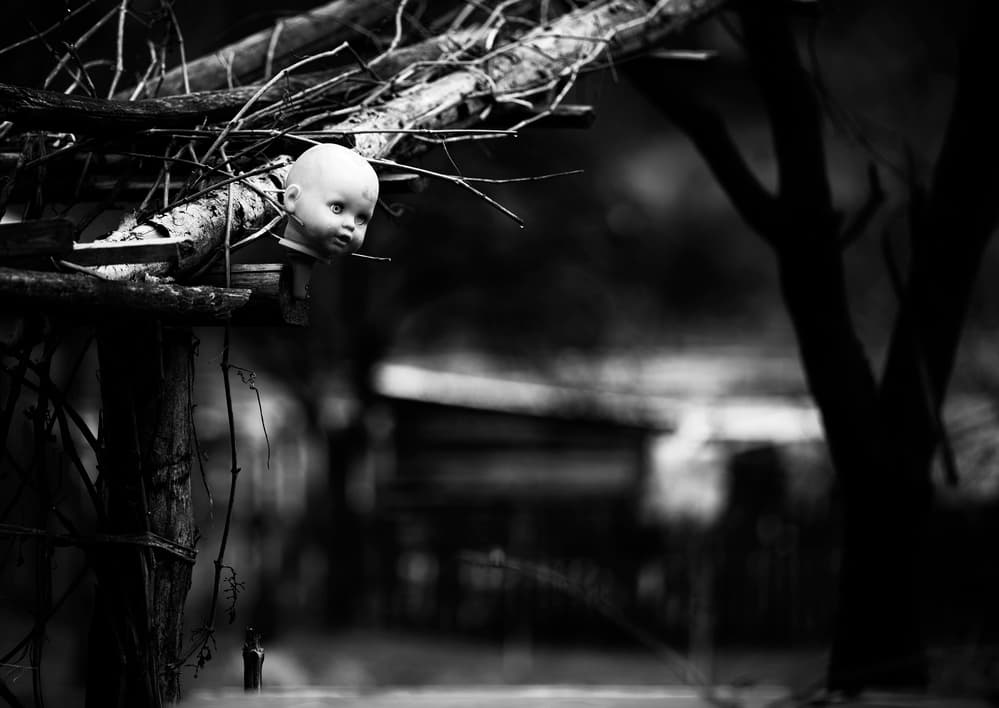 Abandoned Doll Head by Julien Oncete — canvas wall art