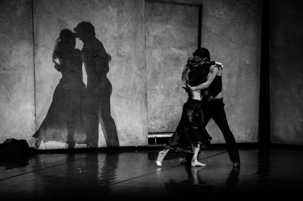 Passionate Tango Shadows by Flavio Bertazzi — canvas wall art