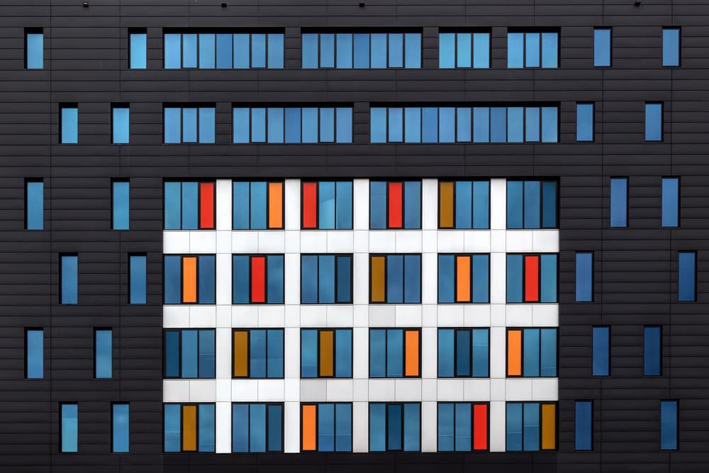 Colorful Urban Facade by Theo Luycx — canvas wall art