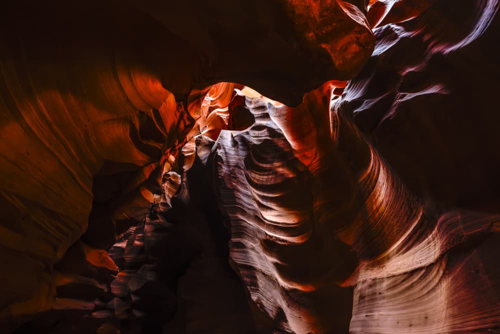 Slot Canyon Light by HuongHoang — canvas wall art