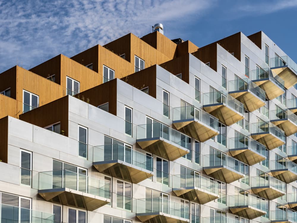 Modern Geometric Facade by Jaap Koer — canvas wall art