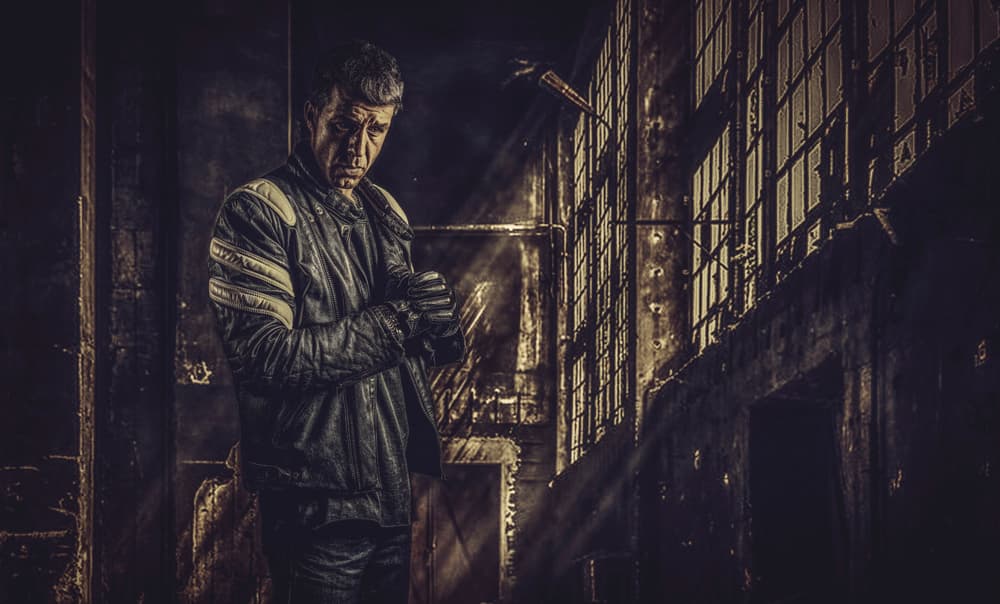 Mysterious Industrial Man by gNo — canvas wall art