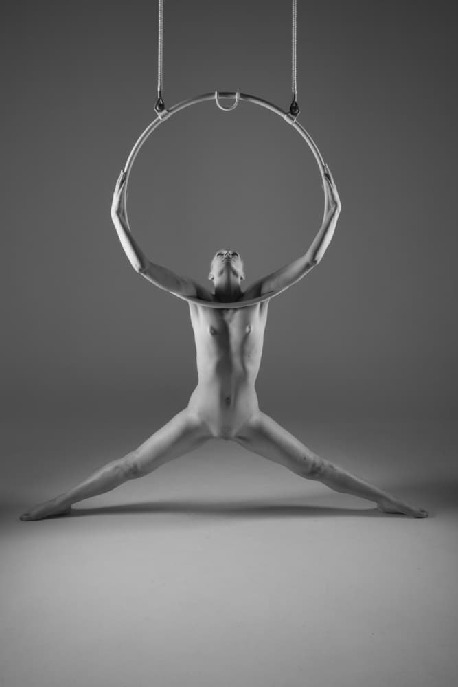 Athletic Male Aerialist by Prashant Meswani — canvas wall art