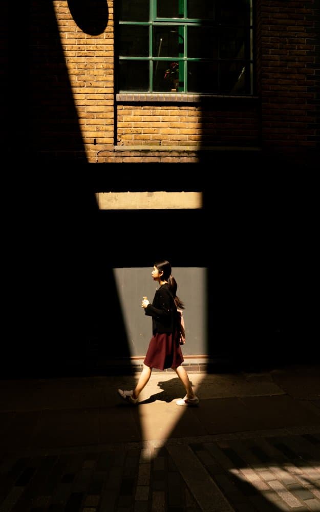 Woman In City Light by Selaru Ovidiu — canvas wall art