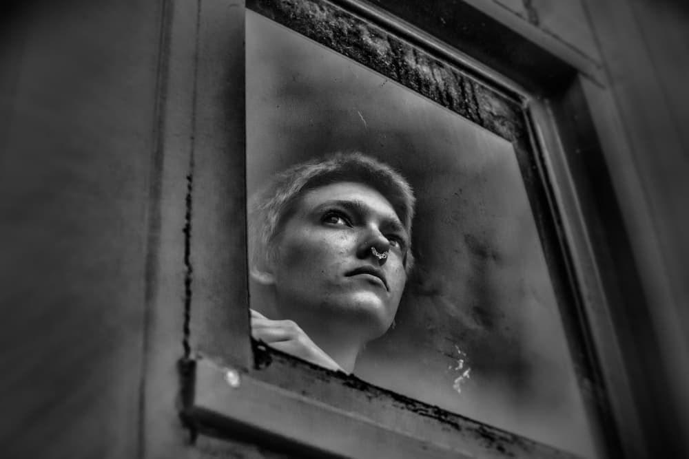 Hopeful Window Gaze by Steve Hermann — canvas wall art